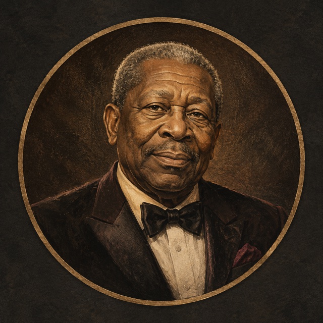 Retrato ilustrado de B.B. King