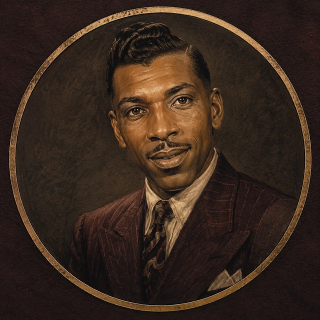Retrato ilustrado de T-Bone Walker